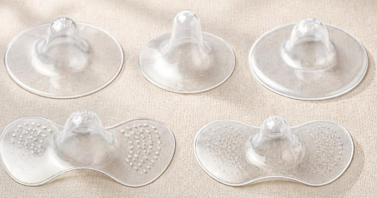 A collection of silicone nipple shields in different sizes and shapes, showing the variety of options available to breastfeeding mothers. Nipple shields can be a helpful tool in certain situations, but they are not necessarily the right solution for every mother or baby. Finding out why a nipple shield is needed and how it affects feeding is an important part of deciding whether it is a friend or foe.